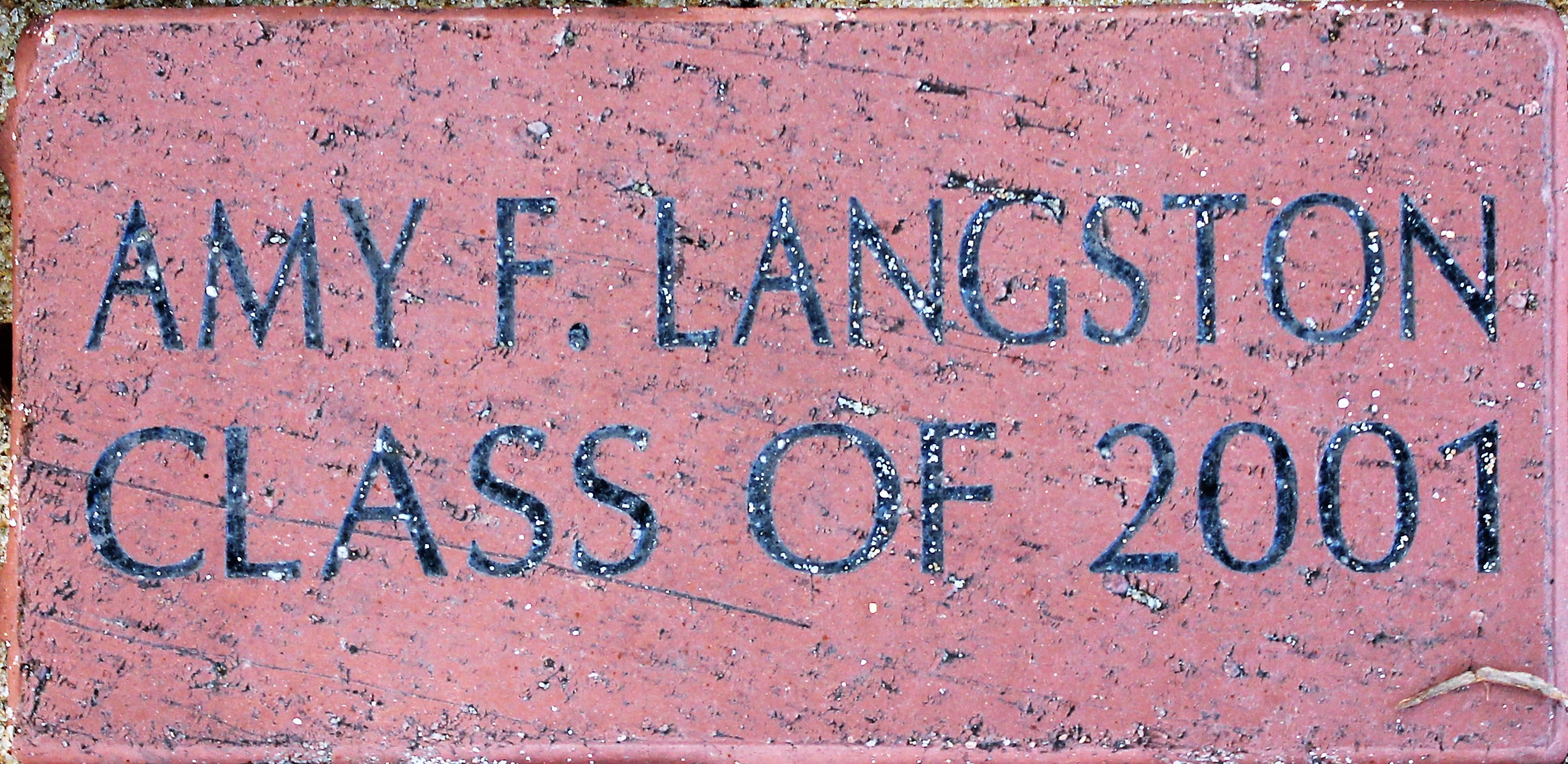 AMY LANGSTON CLASS OF 2001