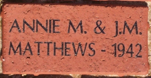 ANNIE M. & J.M. MATTHEWS - 1942