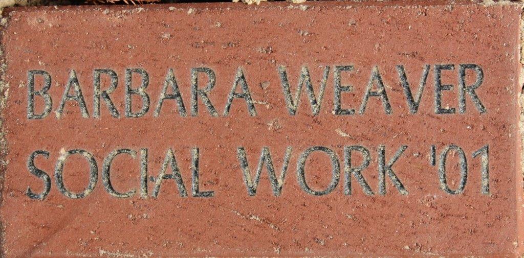 BARBARA D WEAVER SOCIAL WORK 2001