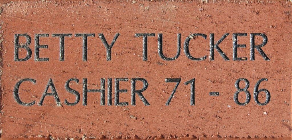 BETTY TUCKER CASHIER 19
