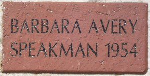 BARBARA AVERY SPEAKMAN 1954