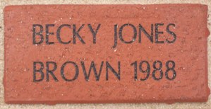 BECKY JONES BROWN 1988