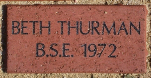 BETH THURMAN B.S.E. 1972
