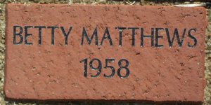 BETTY MATTHEWS 1958
