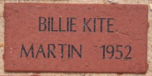 BILLIE KITE MARTIN   1952