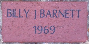 BILLY J BARNETT 1969