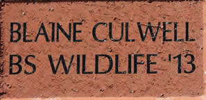 BLAINE CULWELL BS WILDLIFE '13