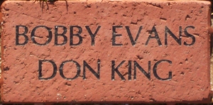 BOBBY EVANS   DON KING