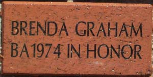 BRENDA GRAHAM BA 1974 IN HONOR