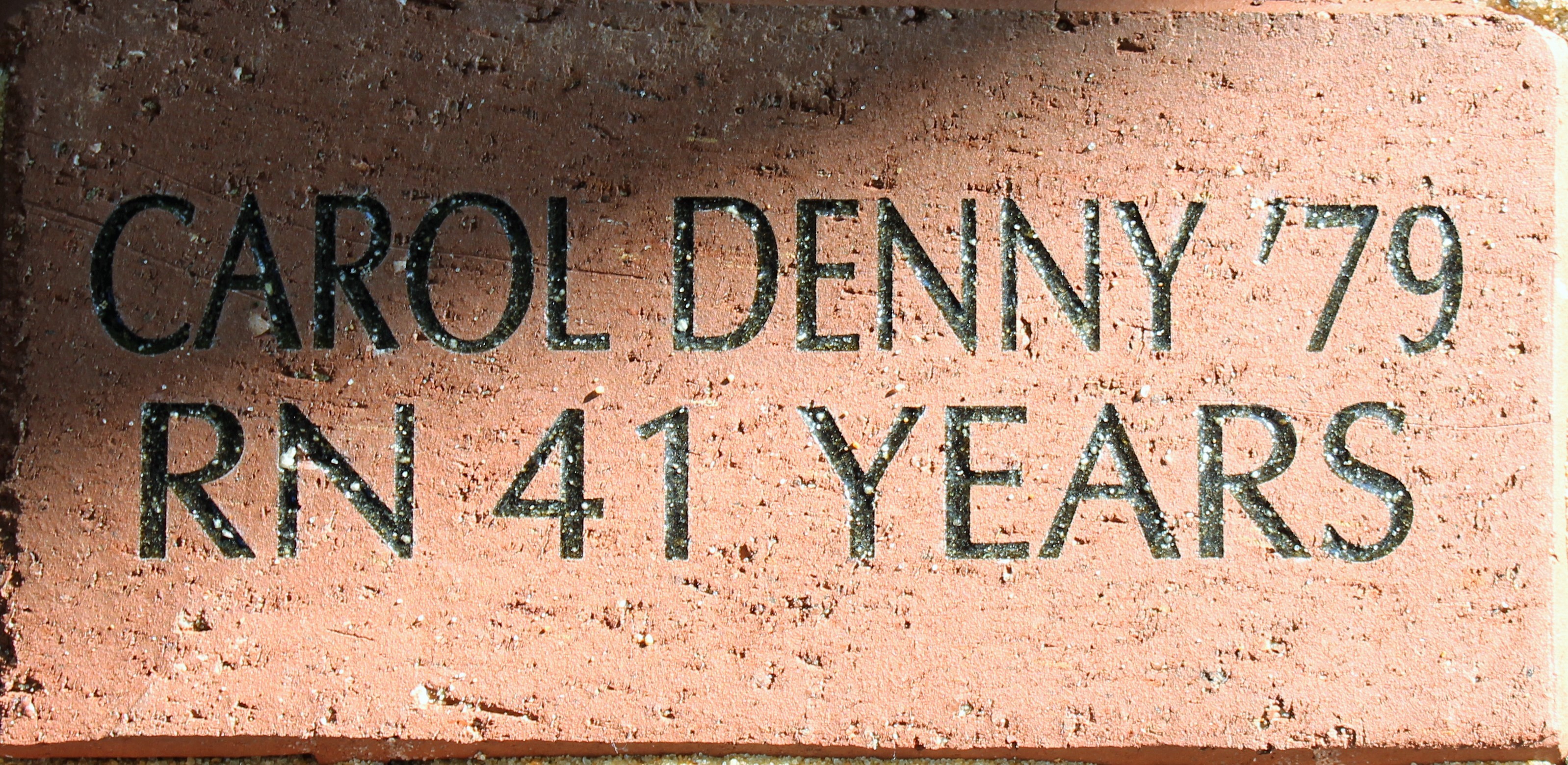 CAROL DENNY 1979 REG. NURSE 41 YEARS