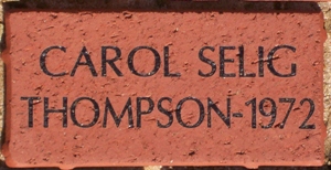 CAROL SELIG THOMPSON - 1972