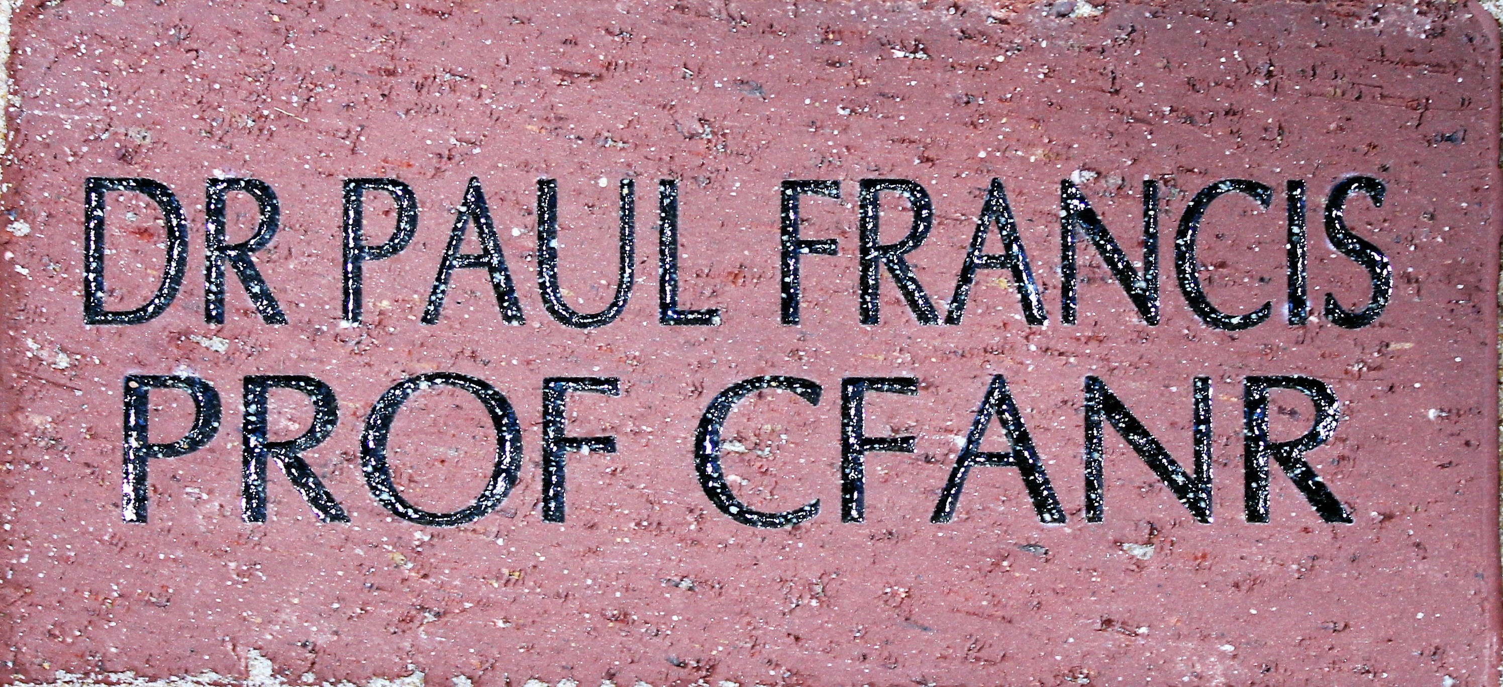 DR PAUL FRANCIS PROF CFANR