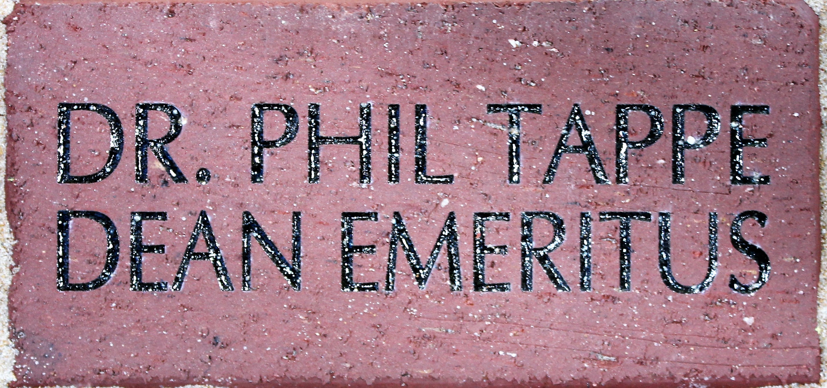 DR. PHIL TAPPE DEAN EMERITUS