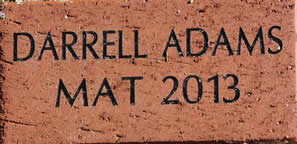 DARRELL ADAMS MAT 2013