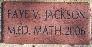 FAYE V. JACKSON M.ED. MATH 2006