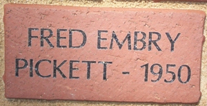 FRED EMBRY PICKETT - 1950