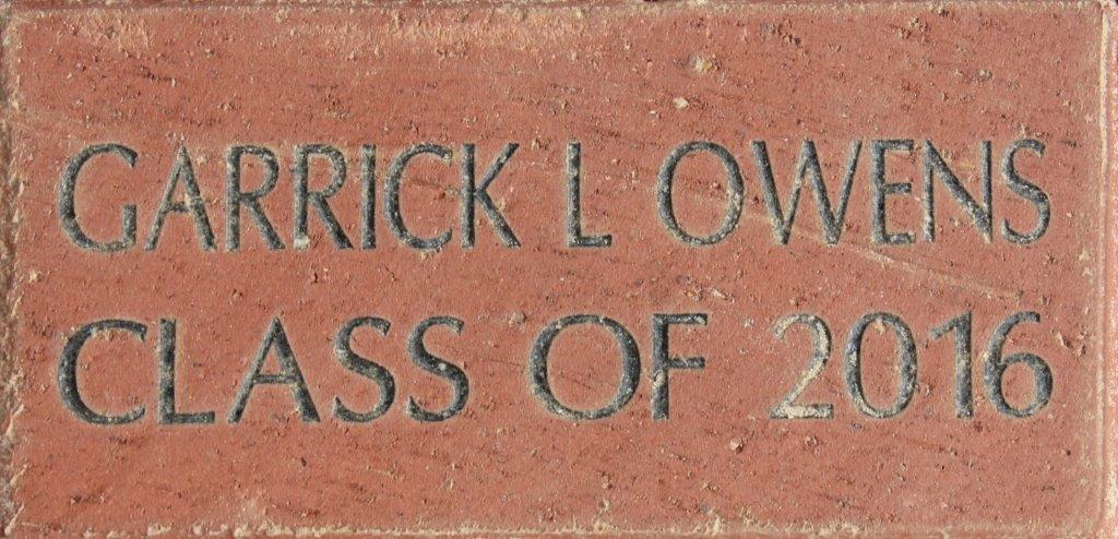 GARRICK L OWENS CLASS OF 2016