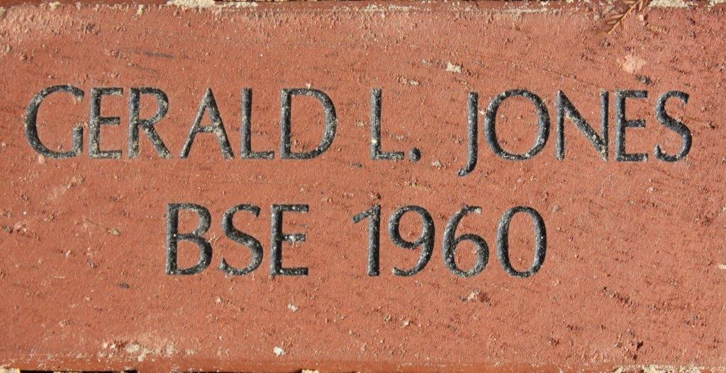 GERALD L JONES BSE 1960