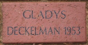 GLADYS DECKELMAN 1953
