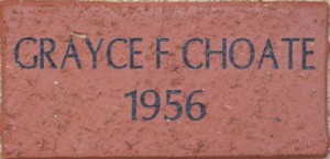 GRAYCE F CHOATE 1956