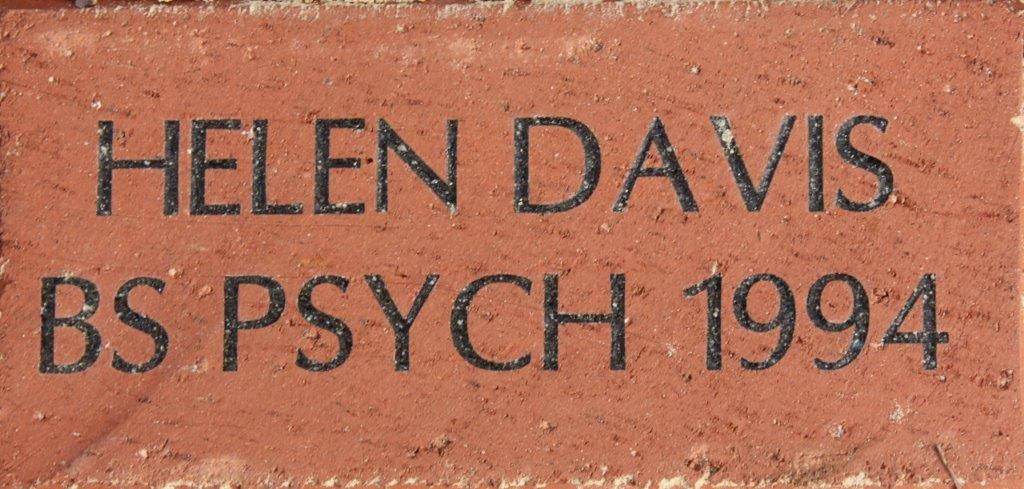 HELEN DAVIS BS PSYCH 1994