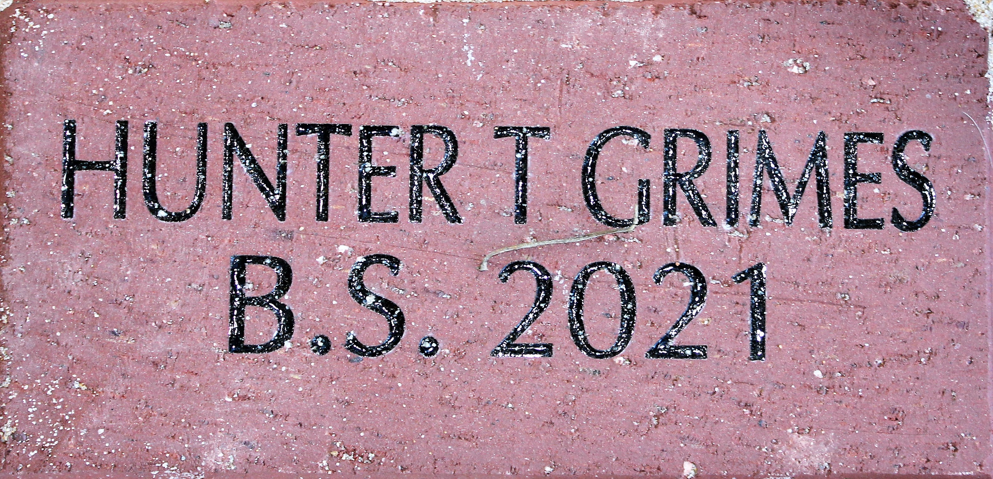 HUNTER T GRIMES B.S. 2021