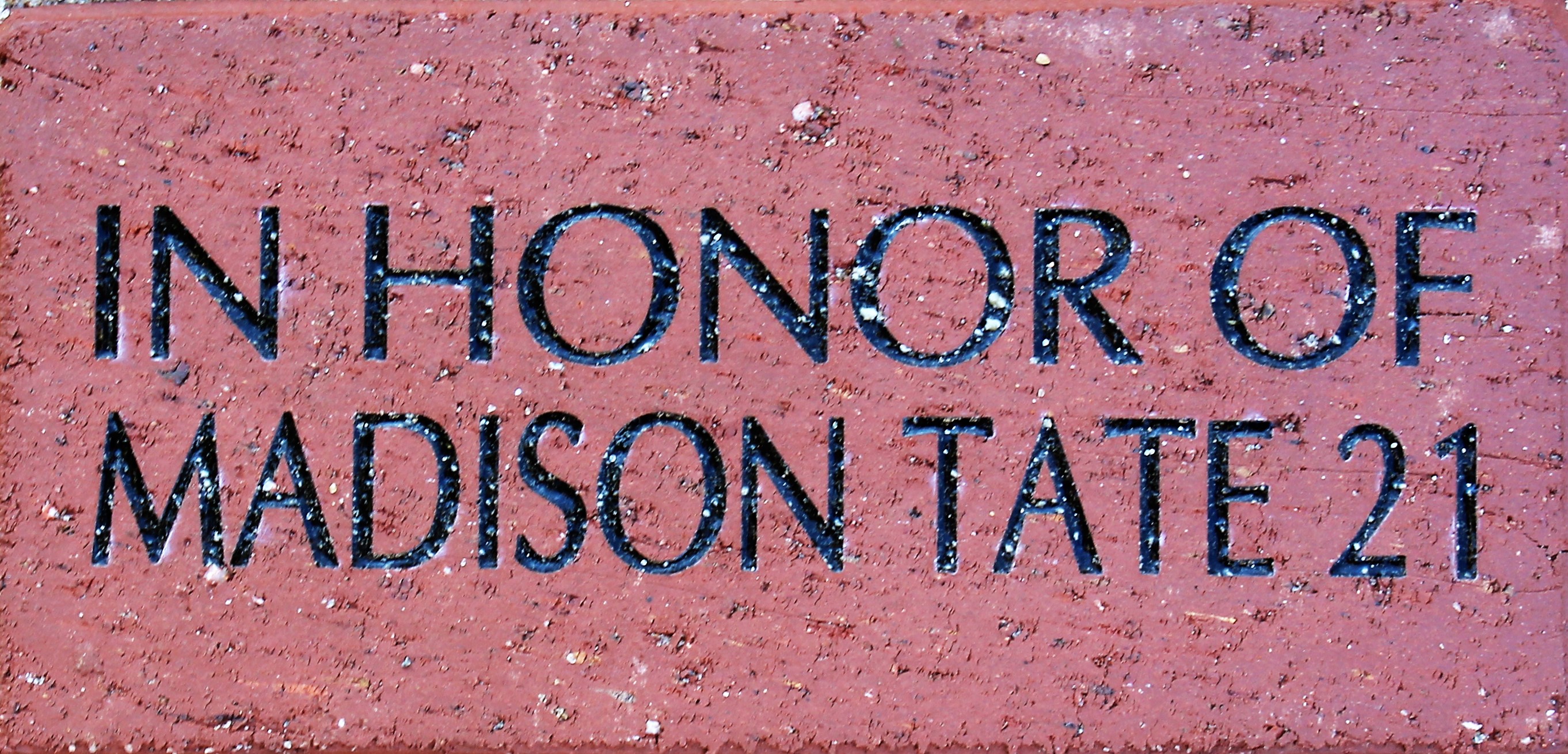 IN HONOR OF MADISON TATE 2021