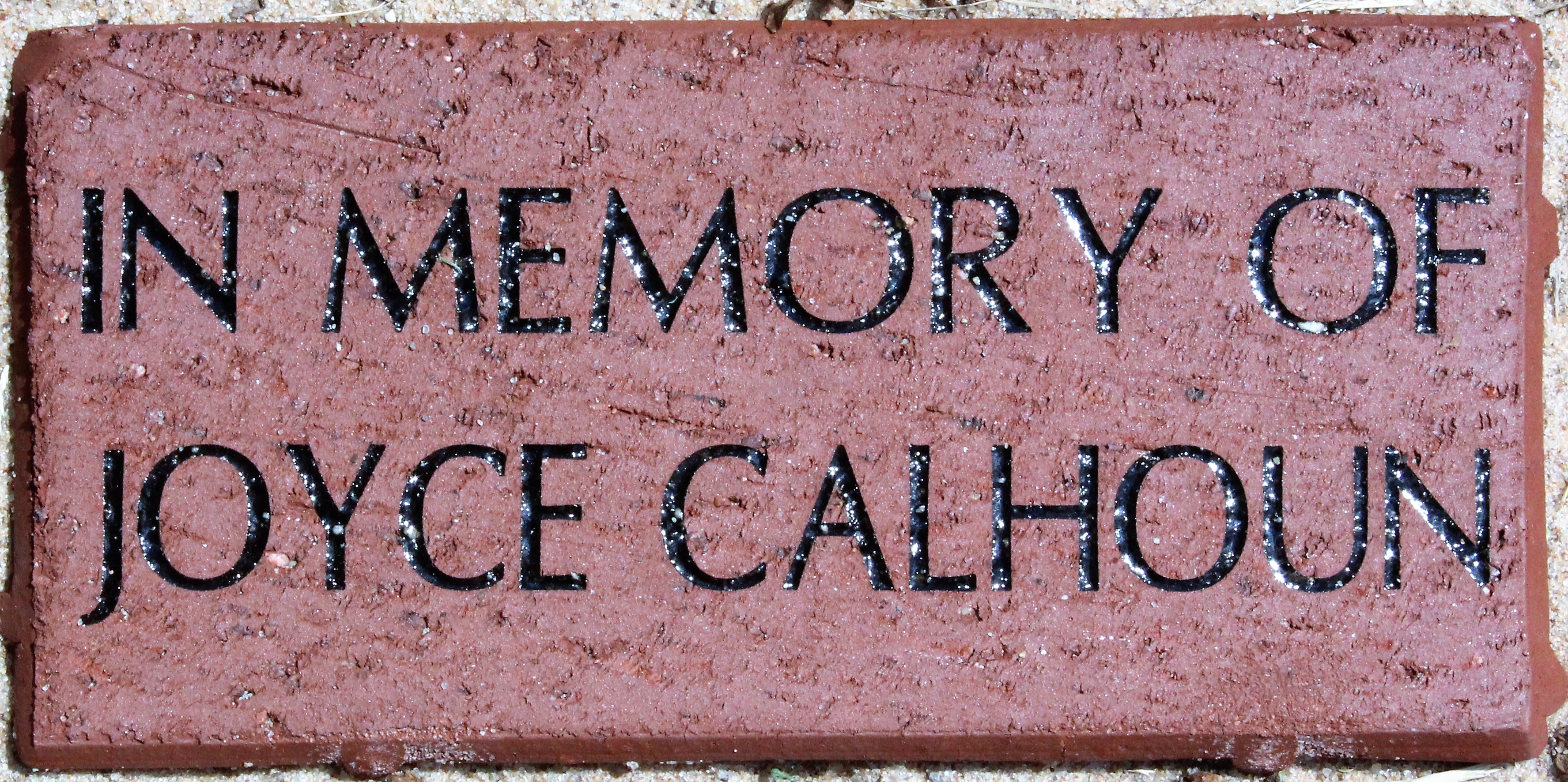 IN MEMORY OF JOYCE CALHOUN