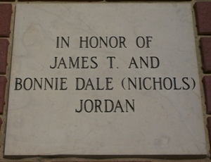 IN HONOR OF JAMES T. & BONNIE NICHOLS JORDAN