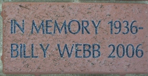 IN MEMORY  1936- BILLY WEBB 2006
