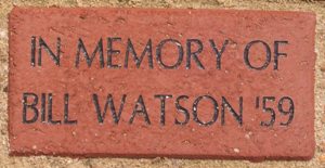 IN MEMORY OF BILL WATSON '59