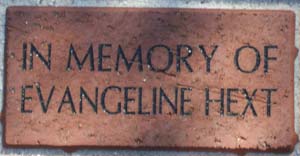 IN MEMORY OF EVANGELINE HEXT