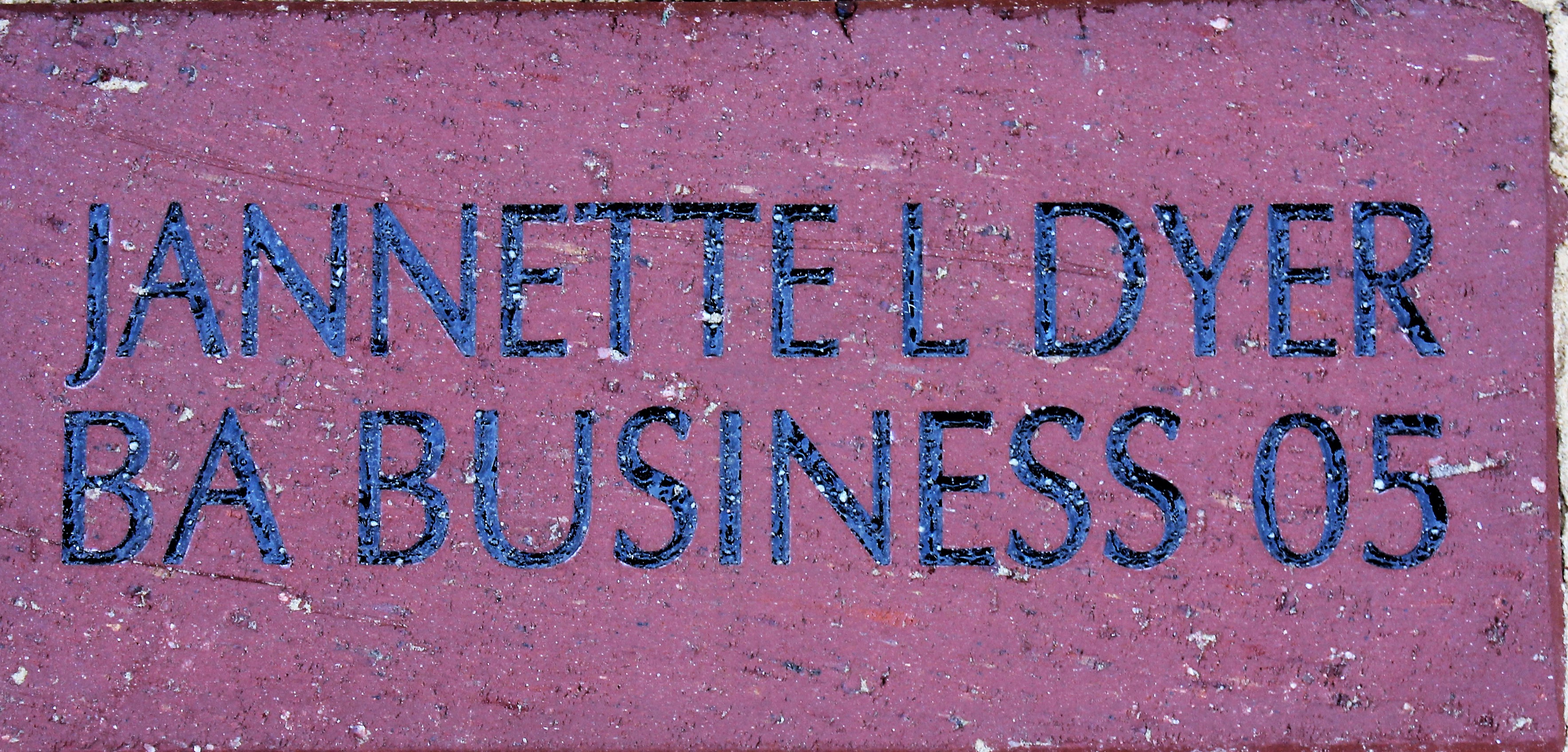 JANNETTE L DYER BA BUSINESS 05