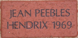 JEAN PEEBLES HENDRIX 1969