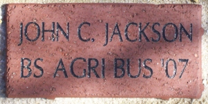 JOHN C. JACKSON BS AGRI BUS '07