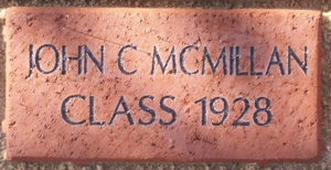 JOHN C MCMILLAN CLASS 1928