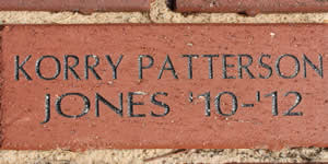 KORRY PATTERSON JONES '10-'12