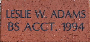 LESLIE W ADAMS BS ACCT 1994