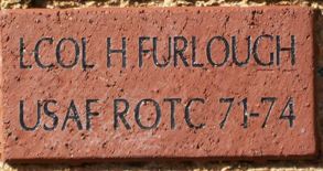 LCOL H FURLOUGH USAF ROTC 71-74