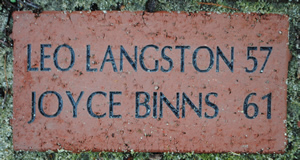 LEO LANGSTON 57 JOYCE BINNS  61