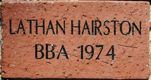 LATHAN HAIRSTON BBA 1974