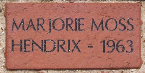 MARJORIE MOSS HENDRIX - 1963