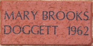 MARY BROOKS DOGGETT 1962