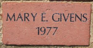 MARY E. GIVENS 1977