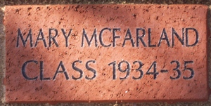 MARY MCFARLAND CLASS 1934-35