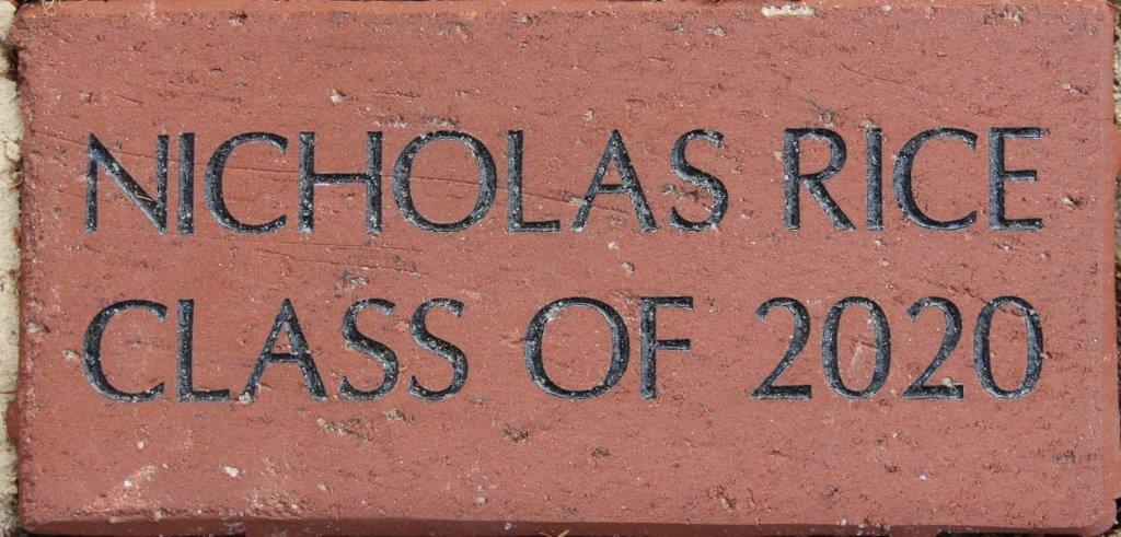 NICHOLAS RICE CLASS OF 2020