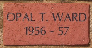 OPAL T. WARD 1956 - 57