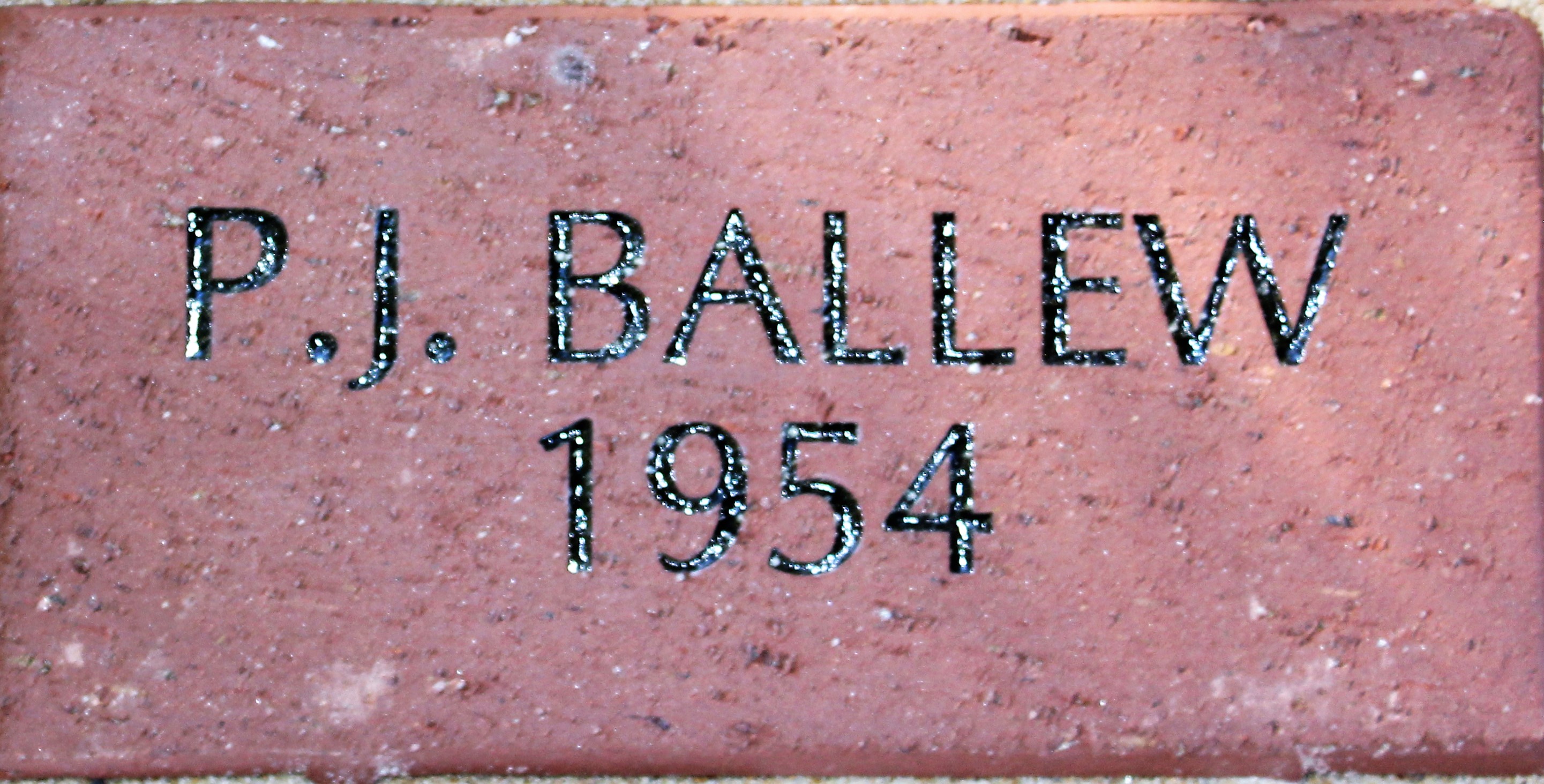 P J BALLEW 1954