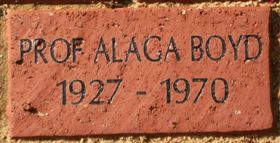 PROF ALAGA BOYD 1927 - 1970