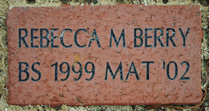 REBECCA M BERRY BS 1999 MAT '02